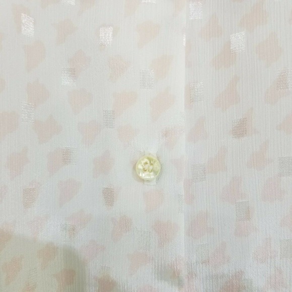 Women Blouse Tie Neck Button Long Puff Sleeve Vintage Ms Russ No Size Tag Union - Picture 12 of 12